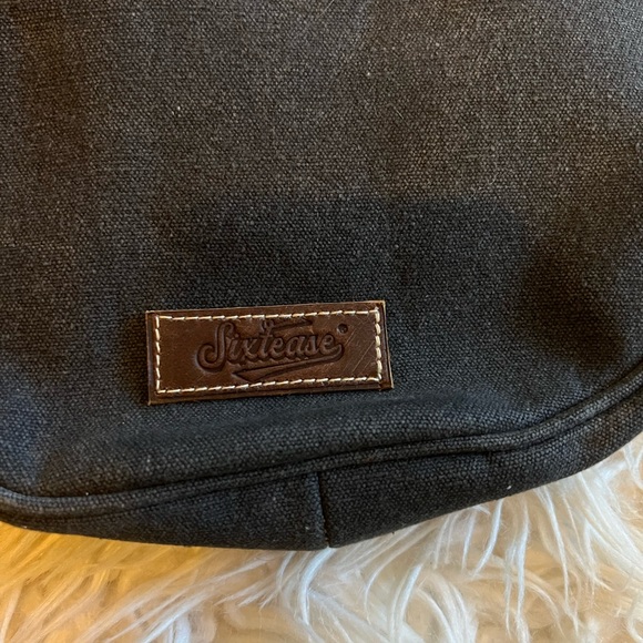 Sixtease over the shoulder circle bag fabric and leather Cowboy patchwork - Picture 5 of 9